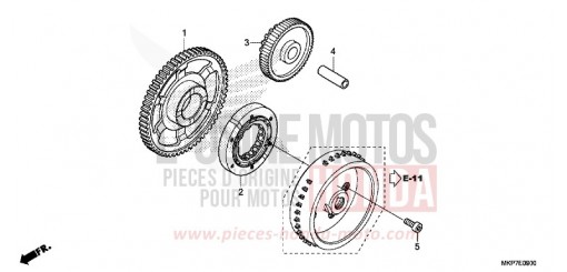 EMBRAYAGE DE DEMARRAGE CB500XAK de 2019
